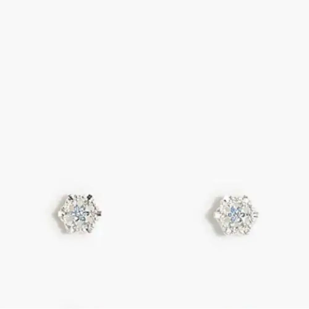 J. Crew SilverāHexagonal StudāEarrings